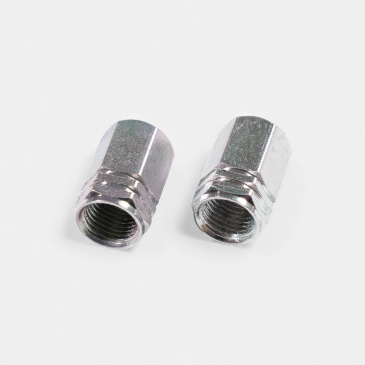 Bouchons de valve argent en aluminium (x2) – Trottinette, vélo, voiture Wheellow