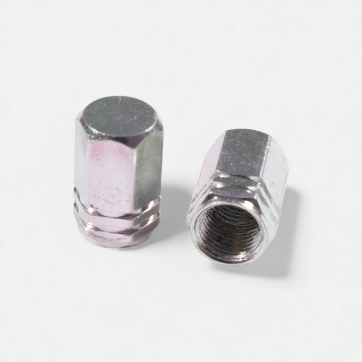 Bouchons de valve argent en aluminium (x2) – Trottinette, vélo, voiture Wheellow