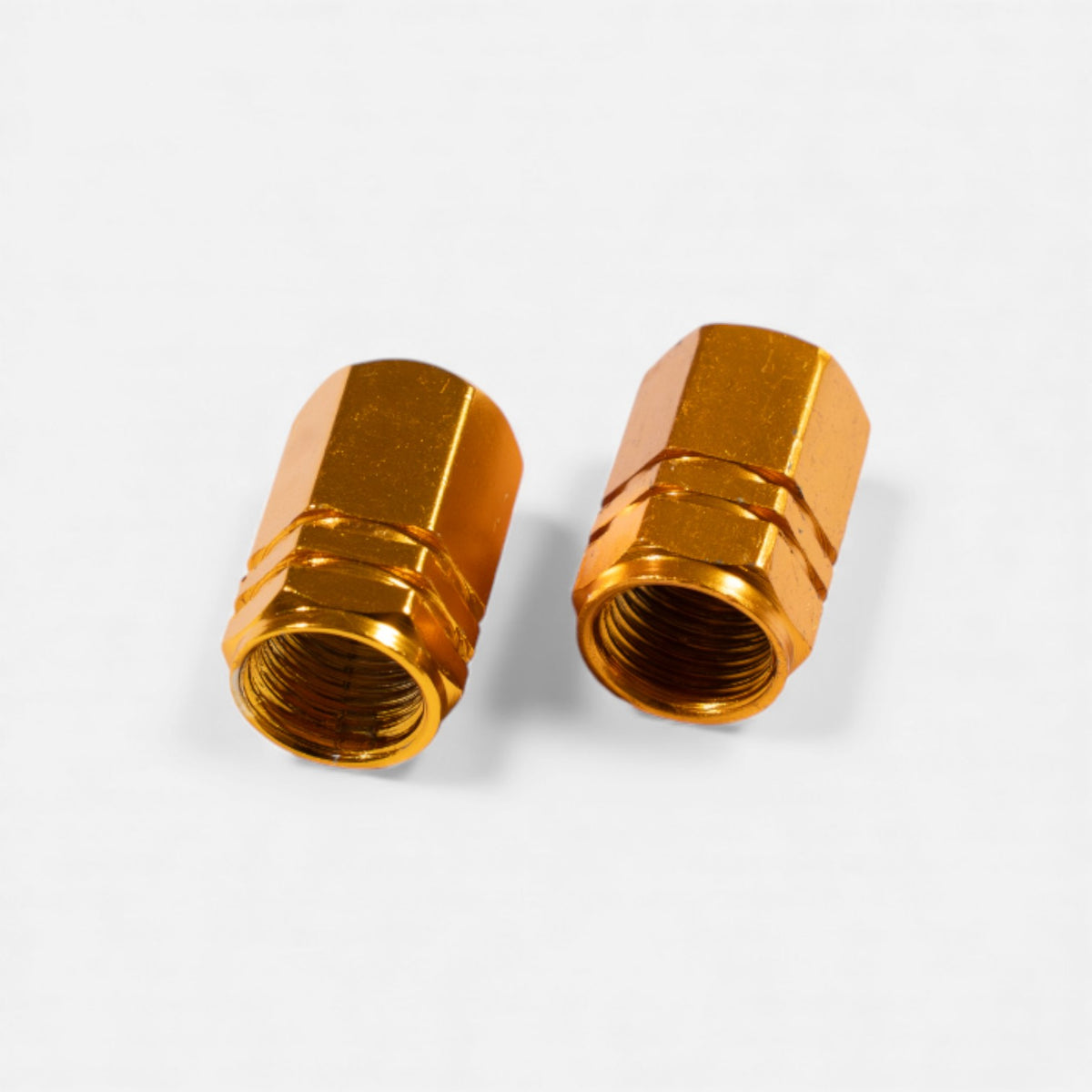 Bouchons de valve or en aluminium (x2) – Trottinette, vélo, voiture Wheellow