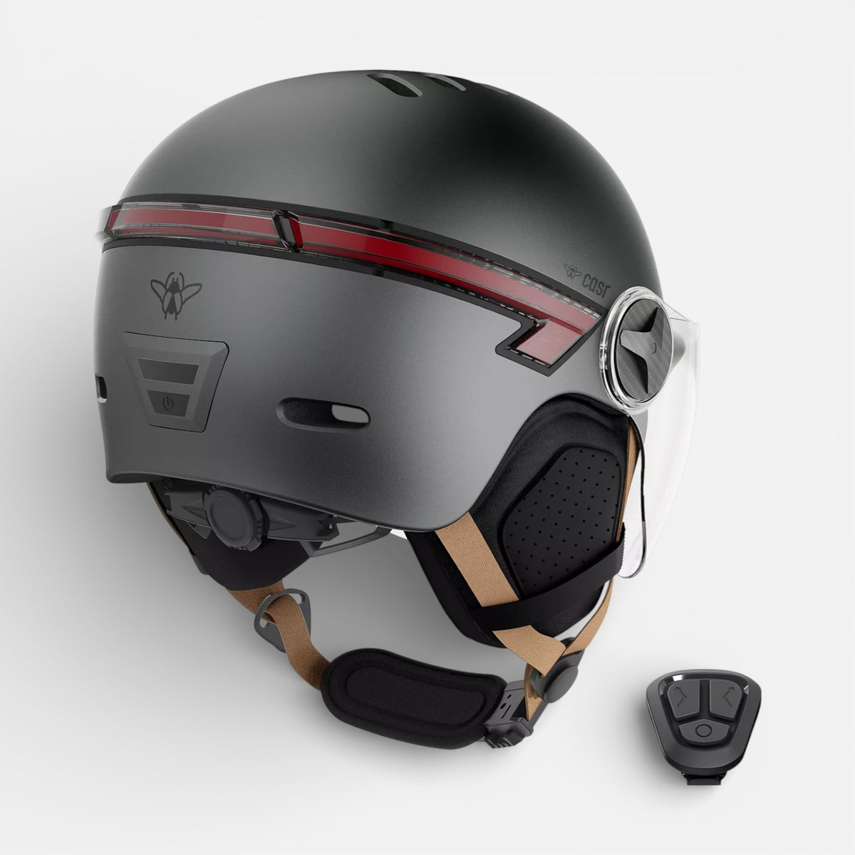 Casque CASR Led Glow Gris Anthracite Mat CASR