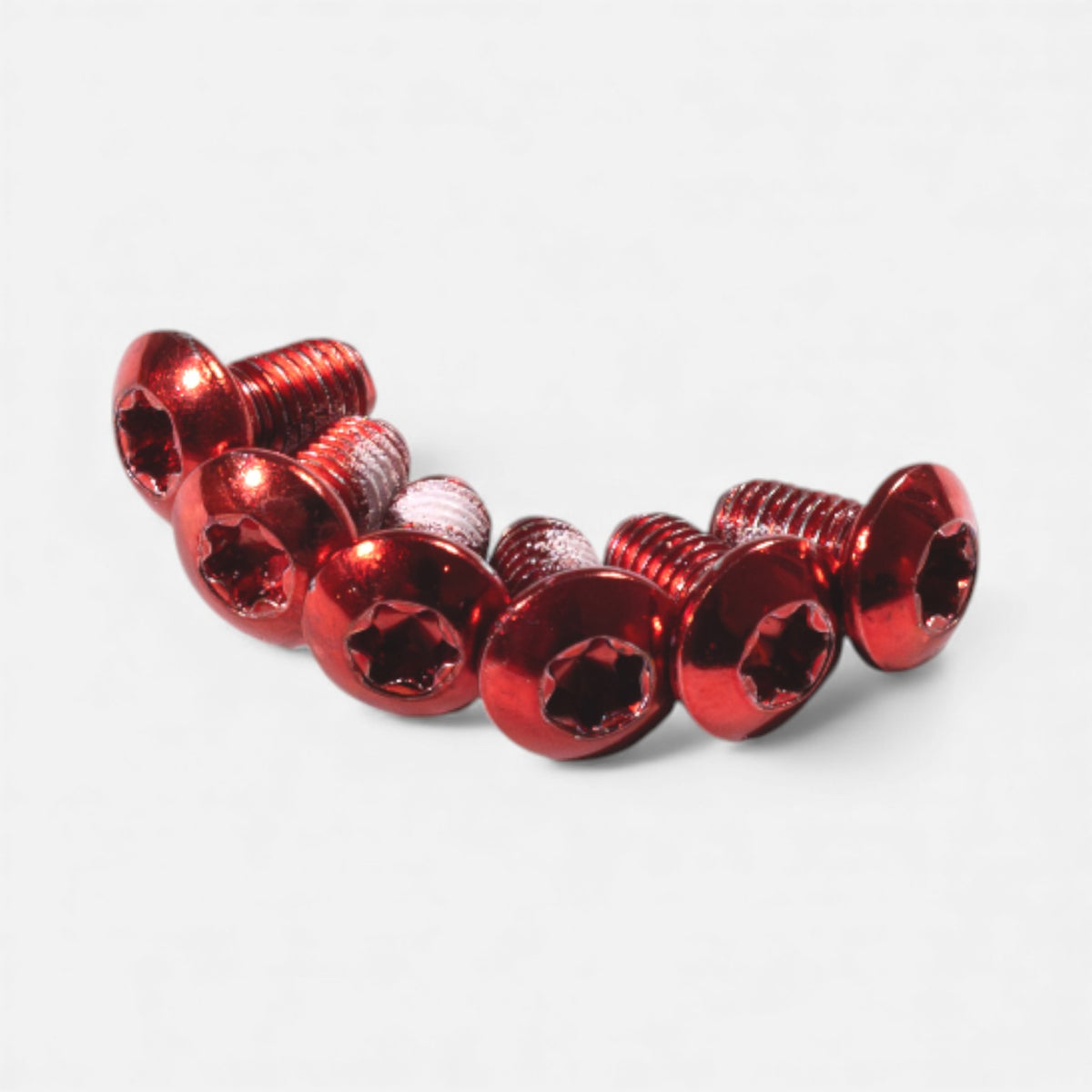 Kit vis disque frein M5x10 mm (x6) – Rouge, trottinette & vélo Wheellow