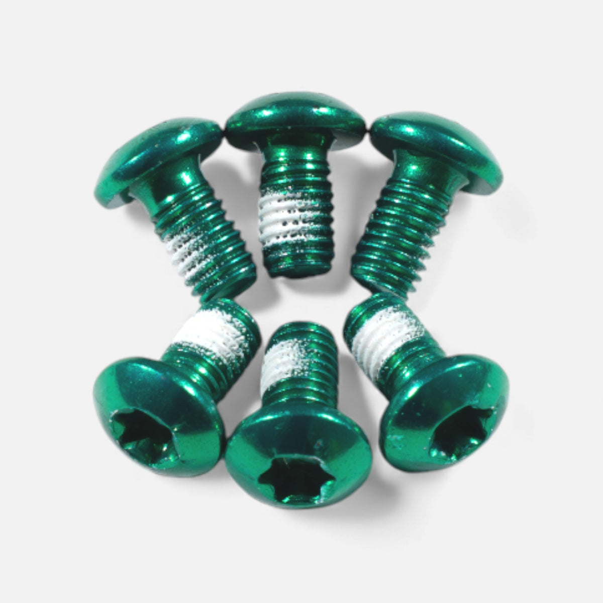 Kit vis disque frein M5x10 mm (x6) – Vert, trottinette & vélo Wheellow