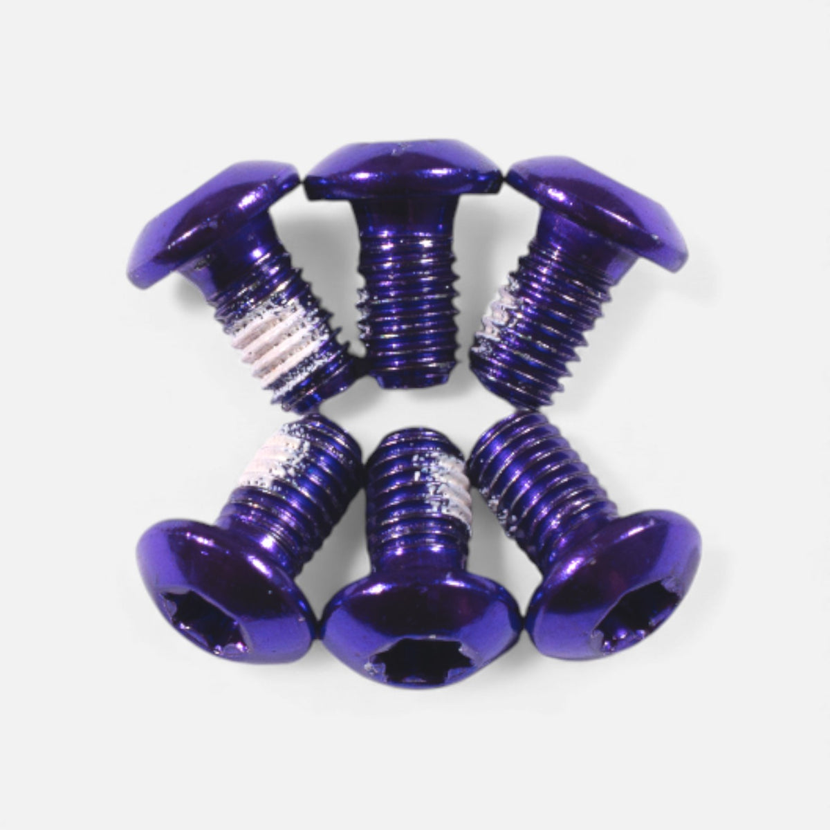 Kit vis disque frein M5x10 mm (x6) – Violet, trottinette & vélo Wheellow
