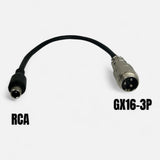 Adaptateur GX16 3 pins mâle vers connecteur RCA Xiaomi