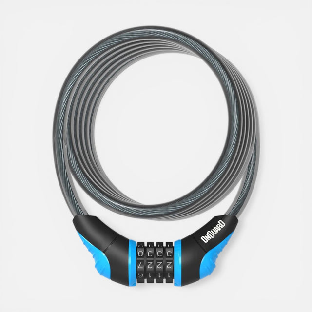 Antivol OnGuard Neon Coil Combo – 180 cm bleu 