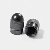 Bouchons de valve gris ronds en aluminium (x2) – Trottinette, vélo, voiture Wheellow