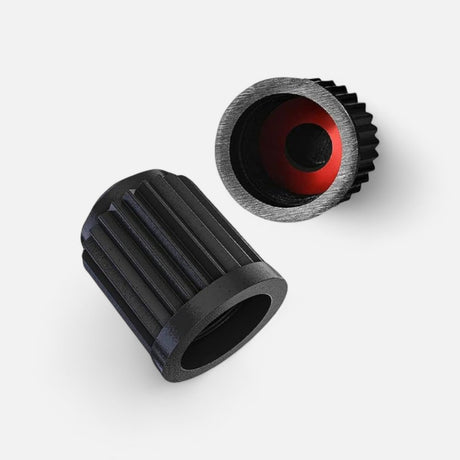 Bouchons de valve universels (x2) – Noirs, trottinettes, vélos, autos Wheellow