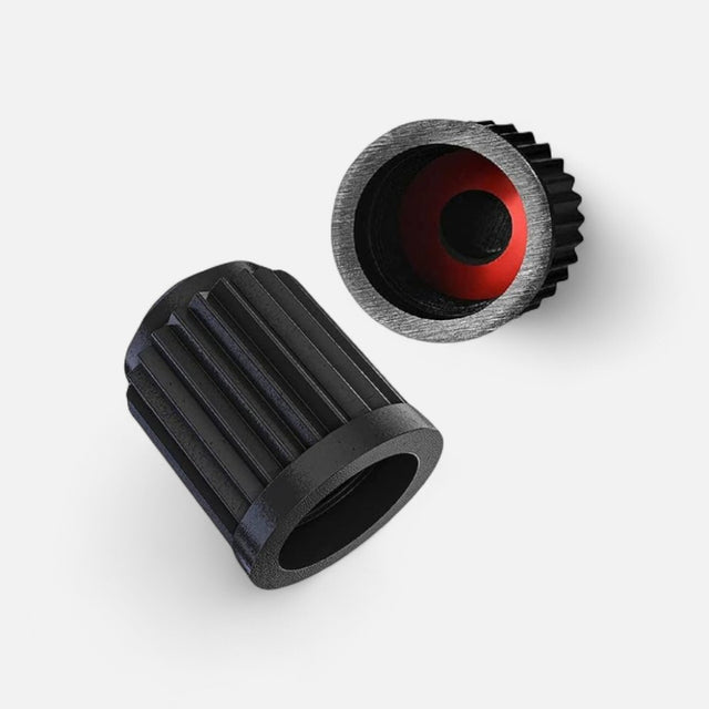 Bouchons de valve universels (x2) – Noirs, trottinettes, vélos, autos Wheellow