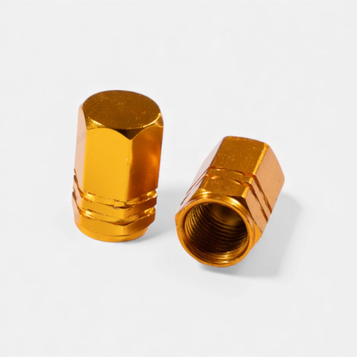 Bouchons de valve or en aluminium (x2) – Trottinette, vélo, voiture Wheellow