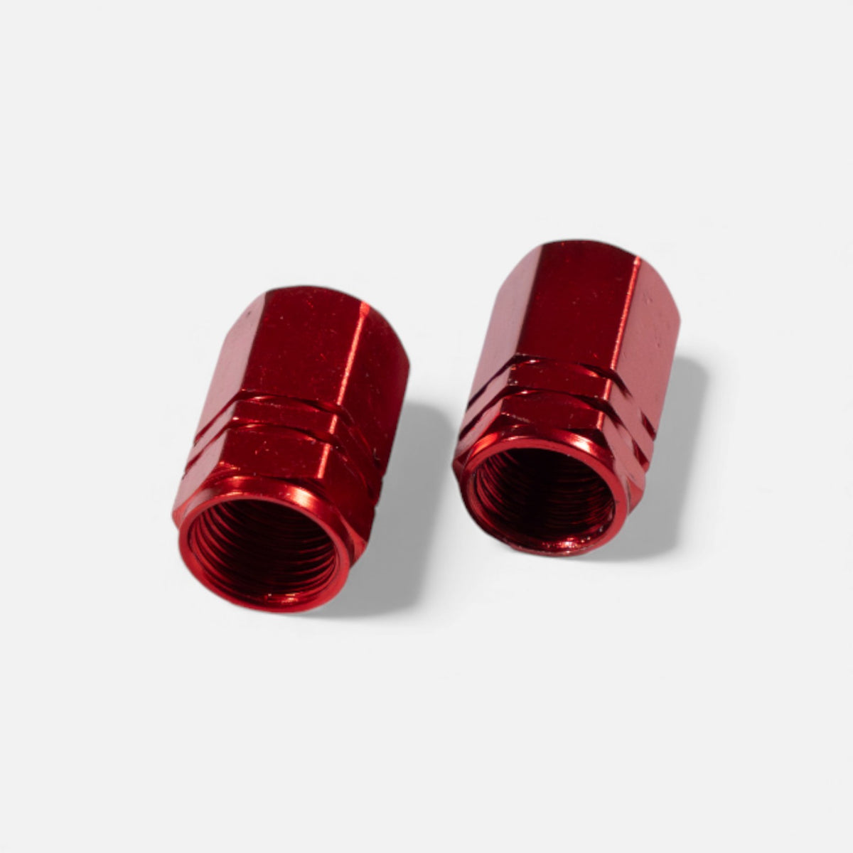 Bouchons de valve rouges en aluminium (x2) – Trottinette, vélo, voiture Wheellow