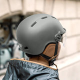 Casque CASR Style Gris avec visière CASR