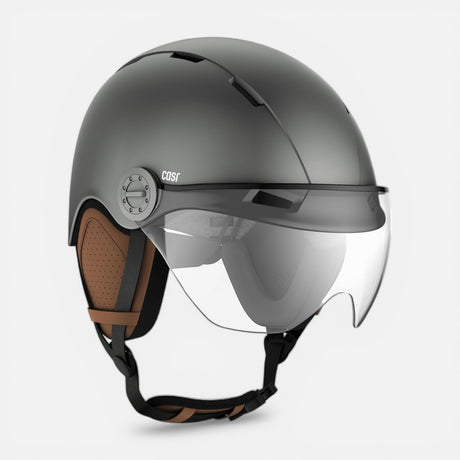 Casque CASR Style Gris avec visière CASR
