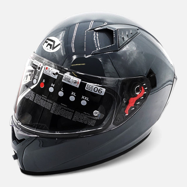 Casque intégral FRV gris FRV