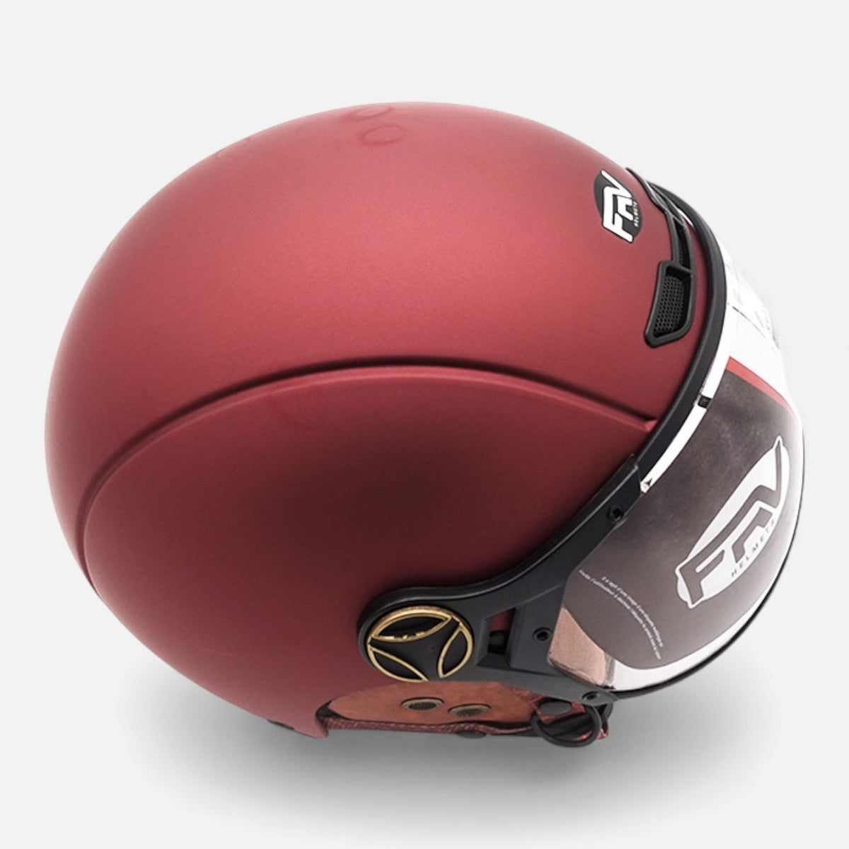 Casque JET FRV – Bordeaux mat FRV