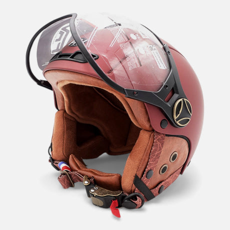 Casque JET FRV – Bordeaux mat FRV