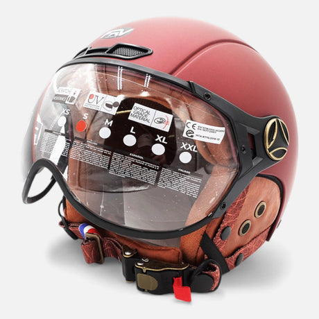 Casque JET FRV – Bordeaux mat FRV