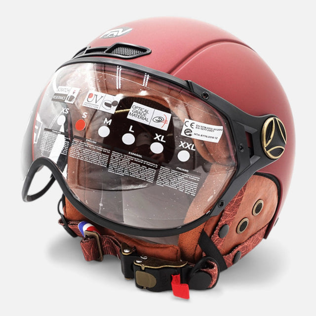 Casque JET FRV – Bordeaux mat FRV