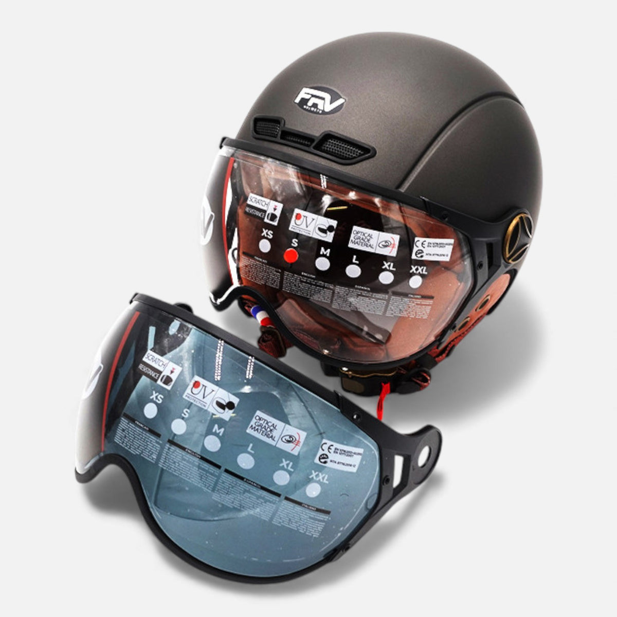 Casque JET FRV – Gris graphite mat FRV