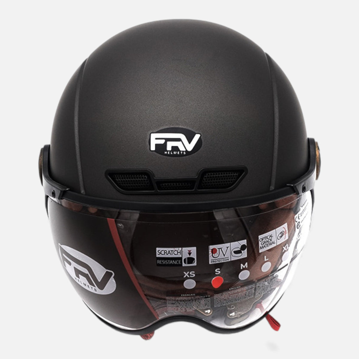 Casque JET FRV – Gris graphite mat FRV