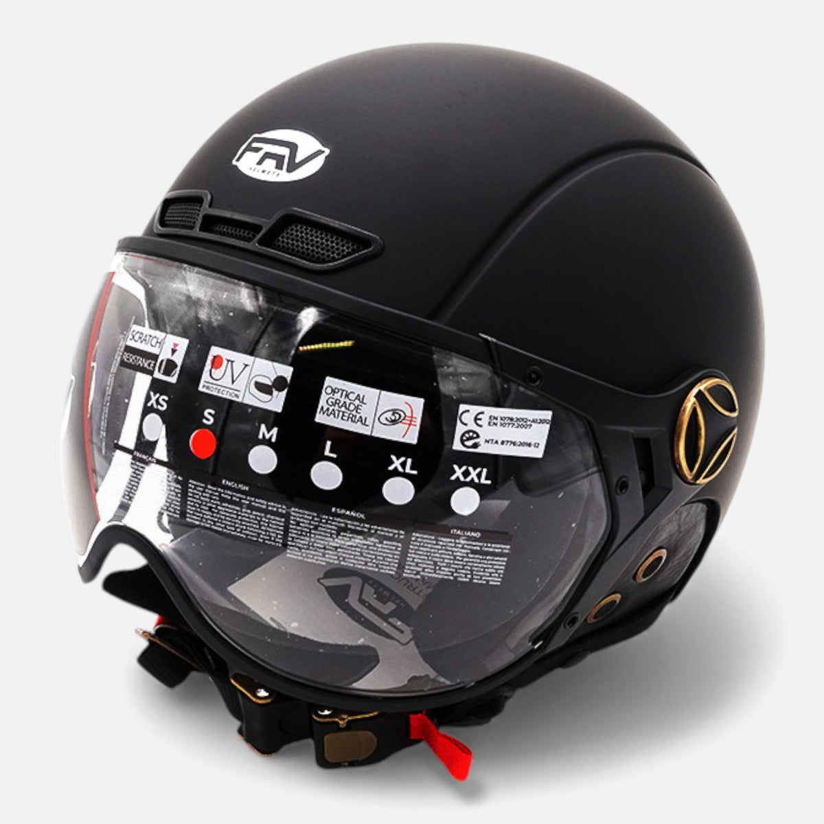 Casque JET FRV – Noir mat FRV