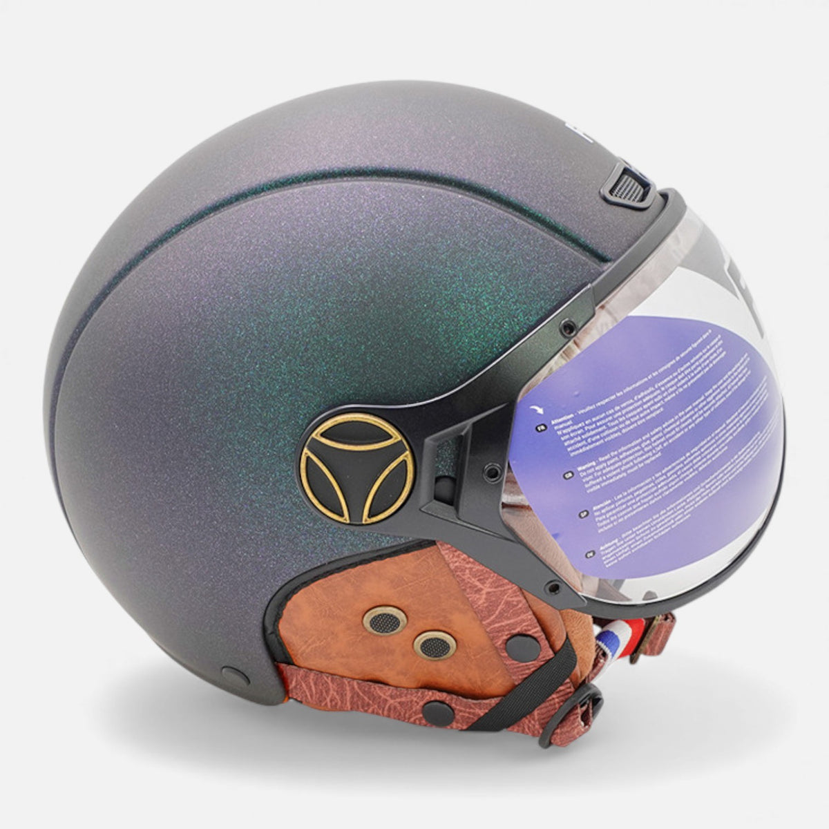 Casque JET FRV – Vert mat caméléon FRV