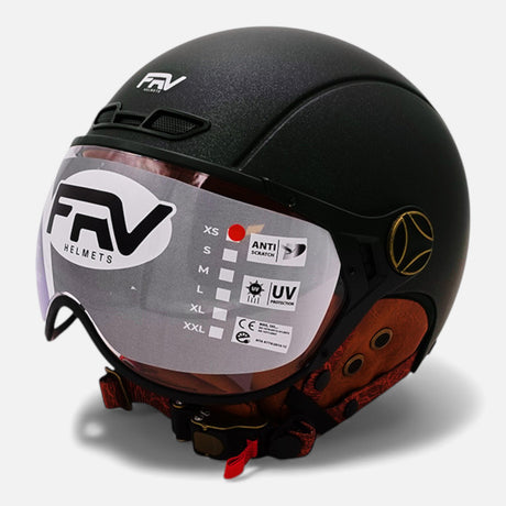 Casque JET FRV – Vert mat caméléon FRV