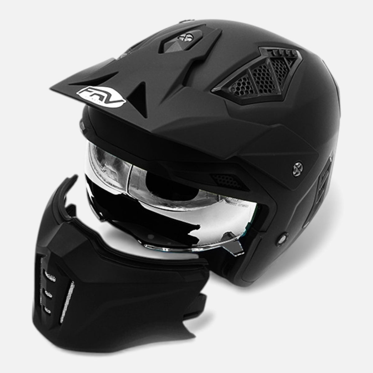 Casque Street FRV Panther – Noir mat FRV