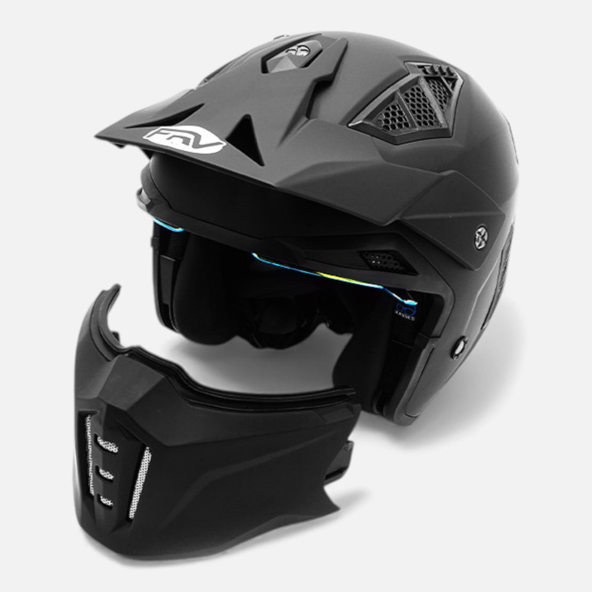 Casque Street FRV Panther – Noir mat FRV