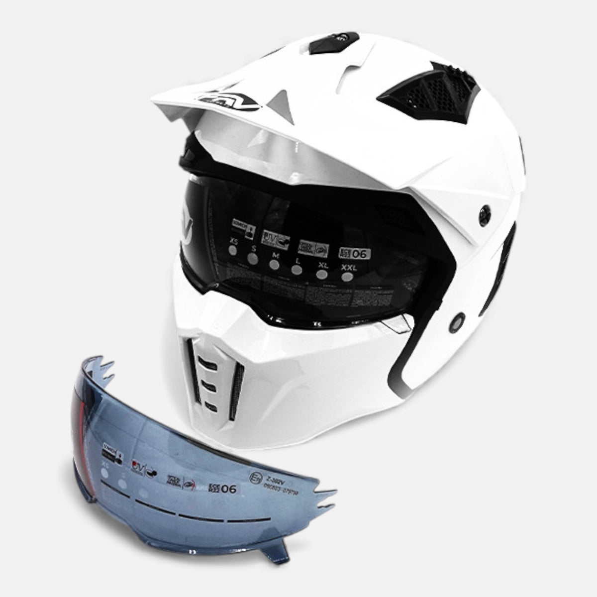 Casque Street FRV Trooper – Blanc FRV