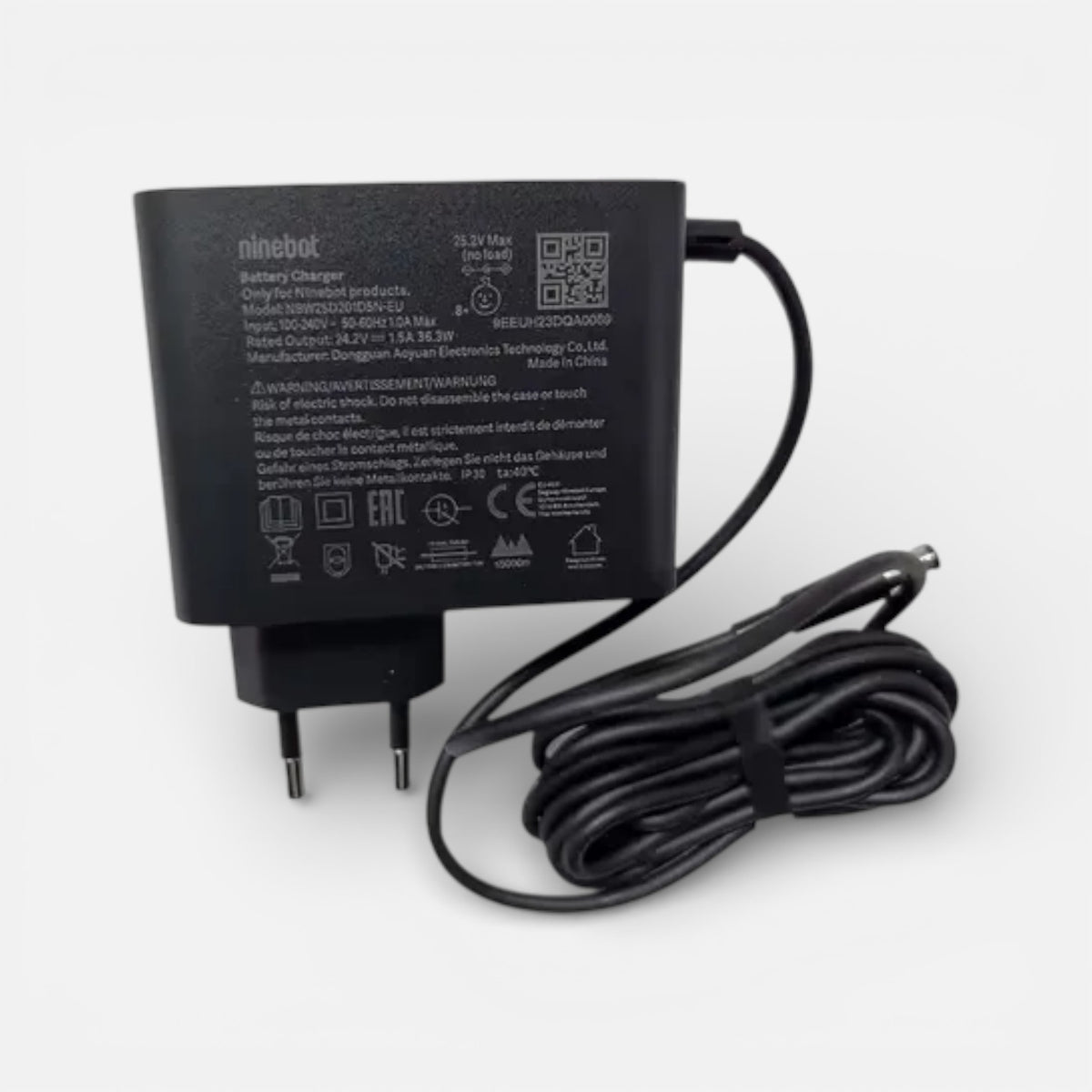 Chargeur – Ninebot Série E2 - Wheellow