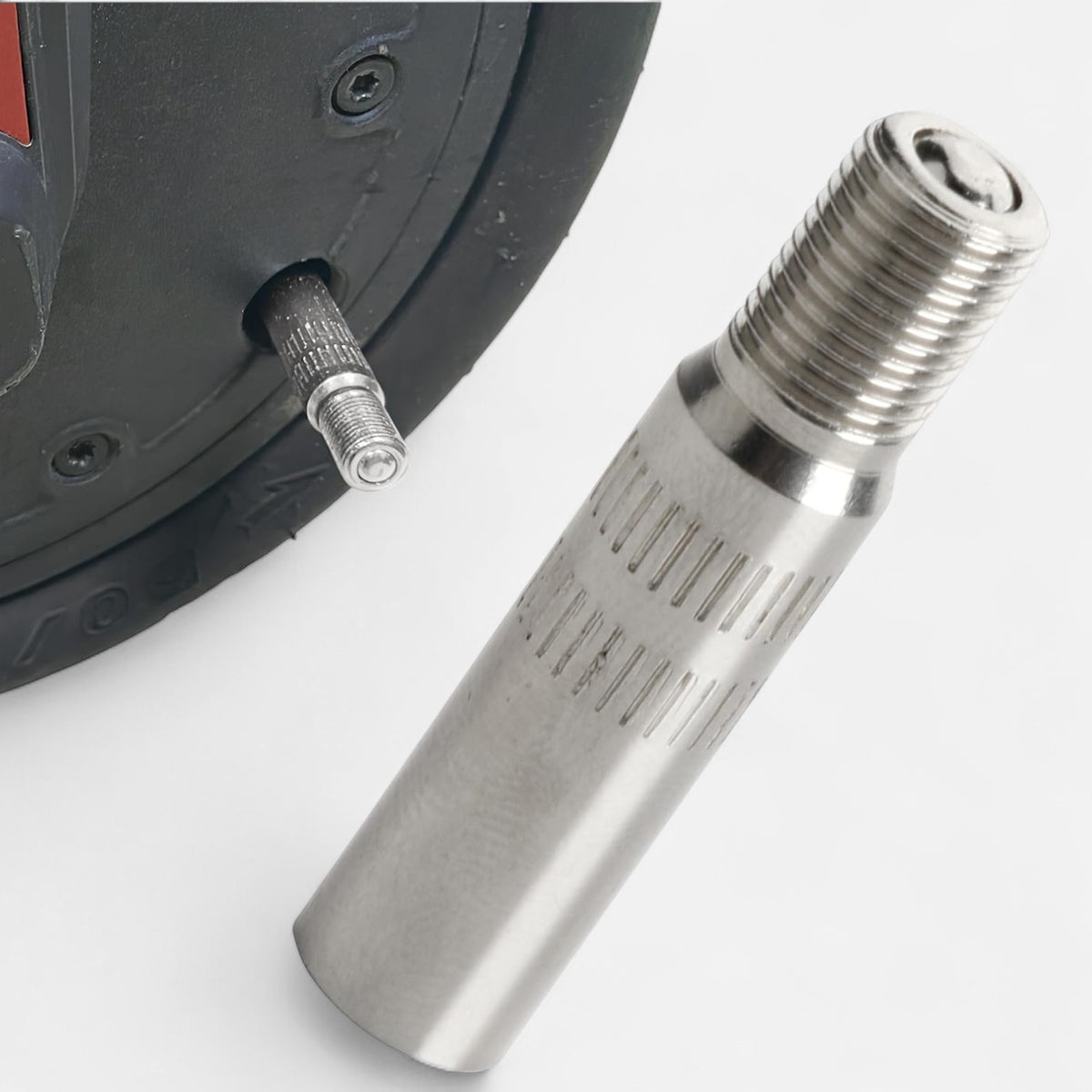 Extension de valve Schrader avec système anti-retour – Universelle Wheellow