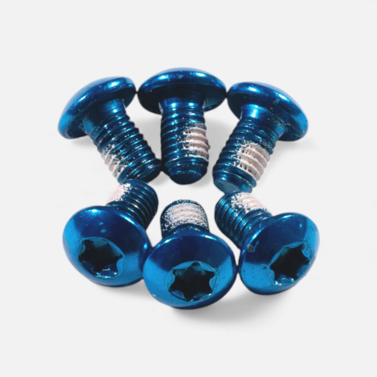 Kit vis disque frein M5x10 mm (x6) – Bleu clair, trottinette & vélo Wheellow
