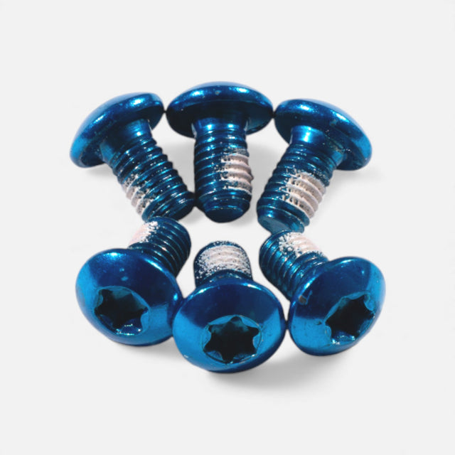 Kit vis disque frein M5x10 mm (x6) – Bleu clair, trottinette & vélo Wheellow