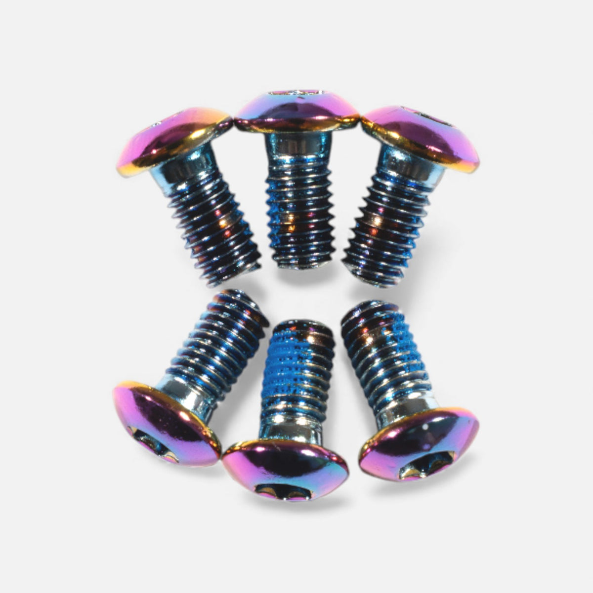 Kit vis disque frein M5x10 mm (x6) – Multicolore, trottinette & vélo Wheellow