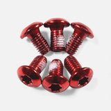 Kit vis disque frein M5x10 mm (x6) – Rouge, trottinette & vélo Wheellow